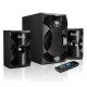 ZoundXpressions | Sistema de parlantes de 2.1 canales con reproductor de audio USB y SD